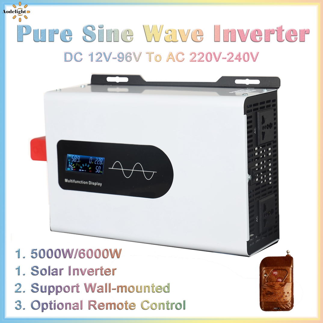 Off Grid Solar Inverter 48V 6000W - Saf sinüs dalga invertör 12v 220v